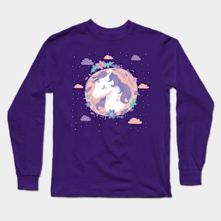 Kawaii Unicorn Long Sleeve T-Shirt